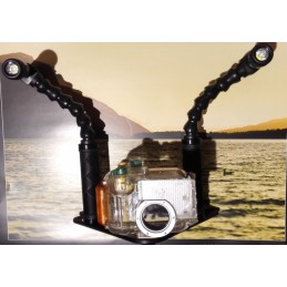 Lampy se základnou a rameny pro podvodní foto a video 2 x 10 W LED