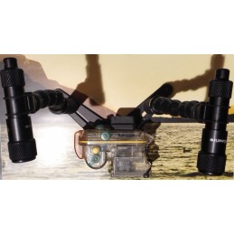 Lampy se základnou a rameny pro podvodní foto a video 2 x 10 W LED
