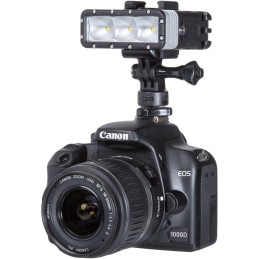 Adaptador de zapata para acoplar el flash GOPRO a la cámara