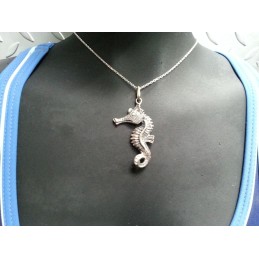 Seahorse Pendant (large) silver