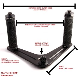 Base for GOPRO and other small cameras with handles, SRP