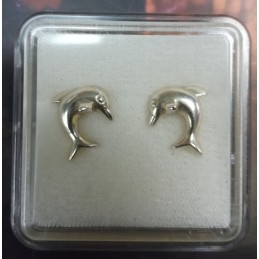 Earrings Dolphins - silver