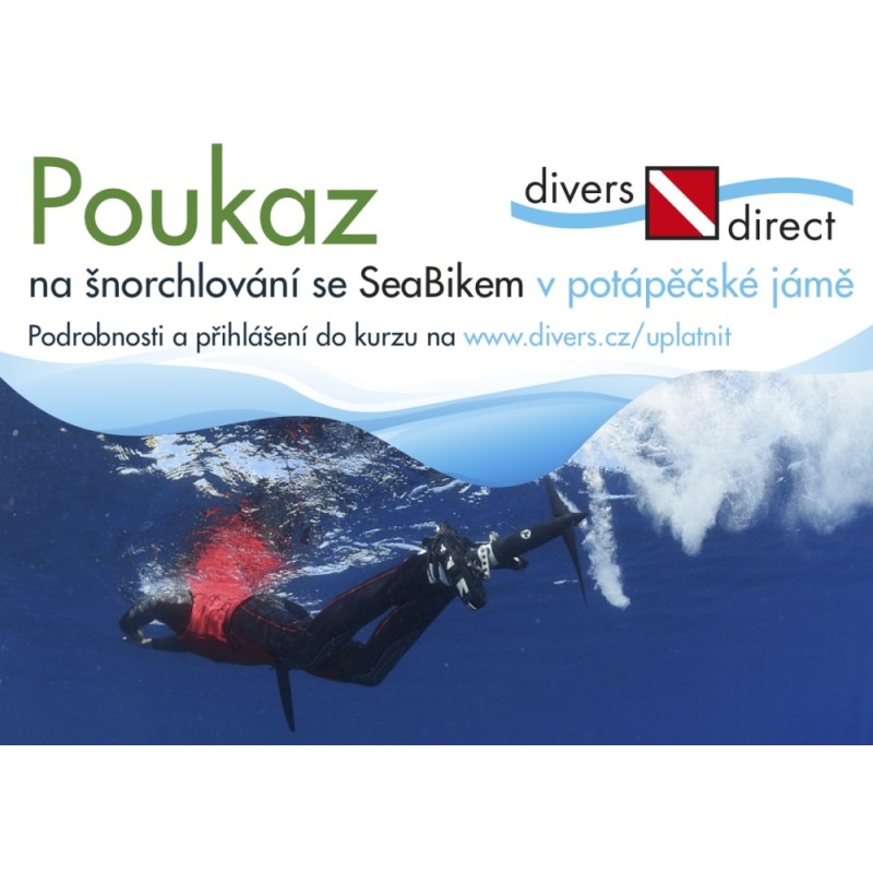 Poukaz dárkový na šnorchlování se SeaBikem|Potápěčské kurzy a poukazy|Divers Direct Praha