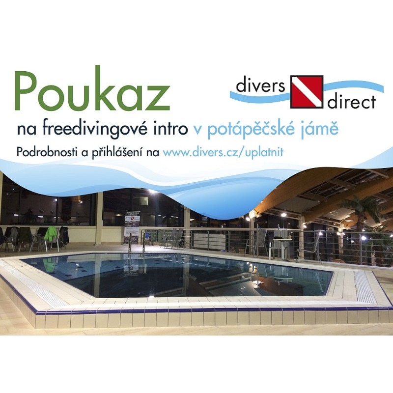 DIVERS DIRECT Poukaz dárkový na freedivingové intro divers.cz