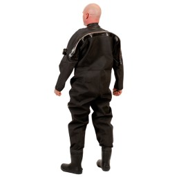 Oblek suchý EXTREME - zadní zip s latexovou kuklou