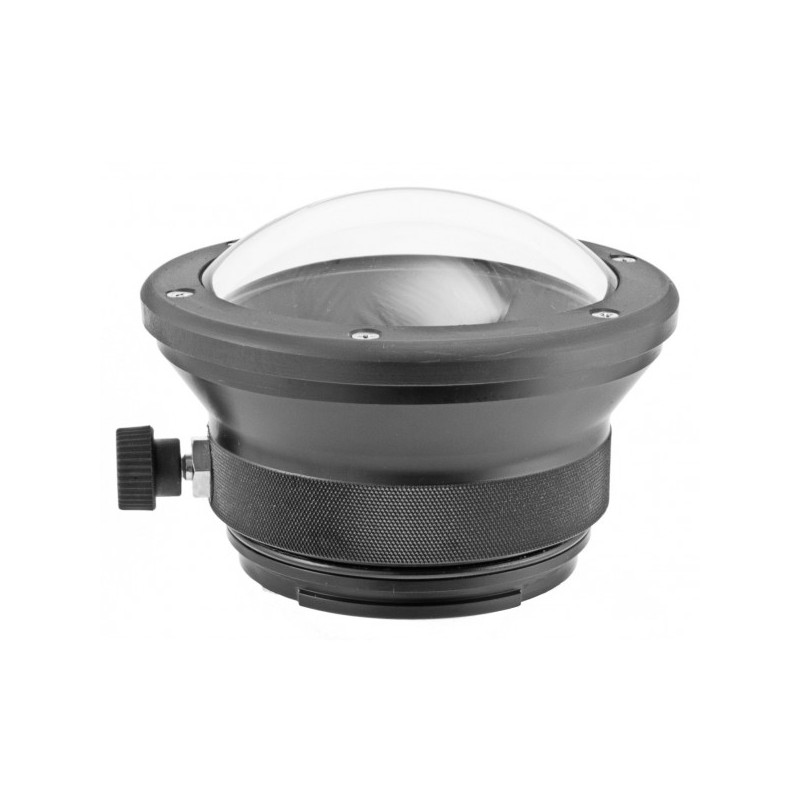 Puerto convexo de 125 mm (5") para objetivos zoom Canon 16-35 mm en la carcasa NIMAR D-SLR