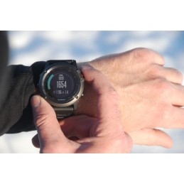 Hodinky multifunkční FENIX3 Sapphire Titanium Optic, DLC Band