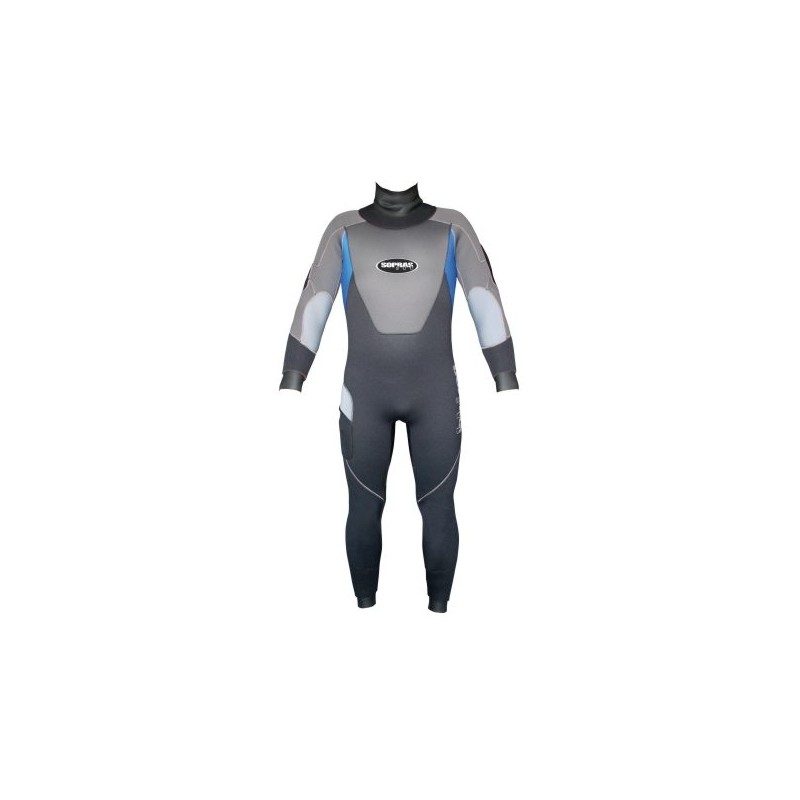 Men's Semi-dry suit ICE 5mm, Sopras sub