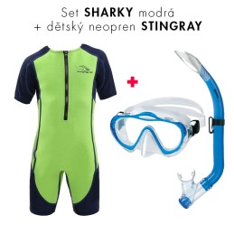 Set Sharky + neopren short Stingray