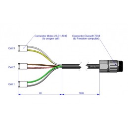 O2 cells connection cable