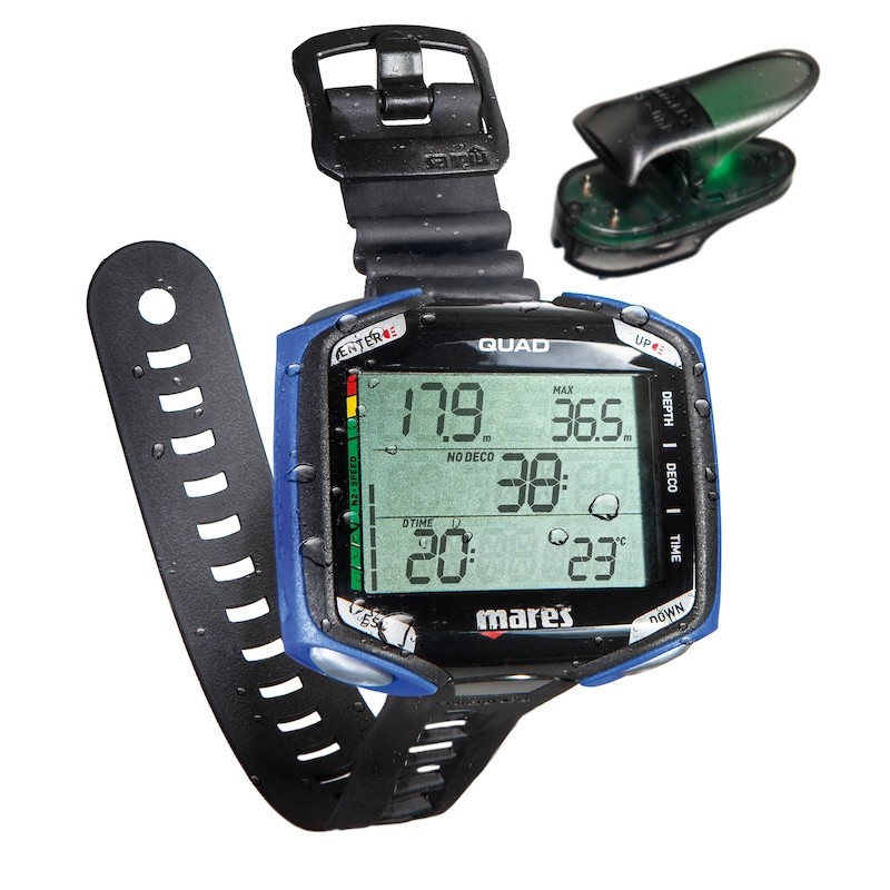 MARES Počítač QUAD DEEP BLUE + Interface zdarma, Mares divers.cz MARES Počítač QUAD DEEP BLUE + Interface zdarma, Mares divers.cz