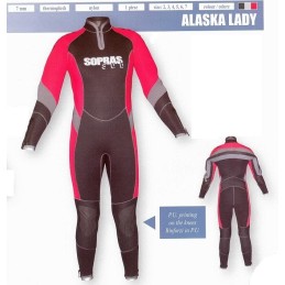 Semi-dry suit ALASKA 7 mm Women, Sopras sub