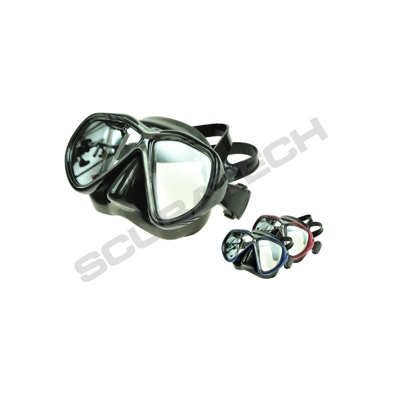 SCUBATECH Maska Tiara II, černý silikon, (žlutá anti-fog skla), SCUBATECH divers.cz SCUBATECH Maska Tiara II, černý silikon, (žlutá anti-fog skla), SCUBATECH divers.cz