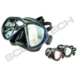 SCUBATECH Maska Tiara II, černý silikon, (žlutá anti-fog skla), SCUBATECH divers.cz