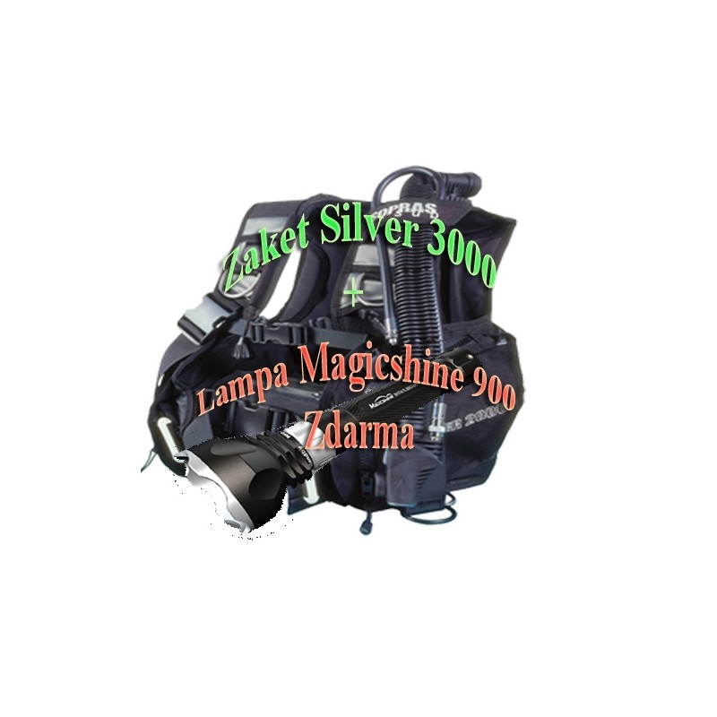 AKCE - Žaket Silver 3000 + Zdarma Lampa Magicshine 900
