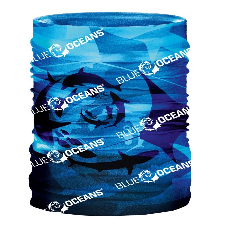 Multifunctional scarf BLUE OCEAN - blue
