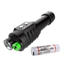 Archon-Lampe - weißes Licht und grüner Laser