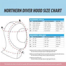 Hood Skin Face Seal Norher Diver