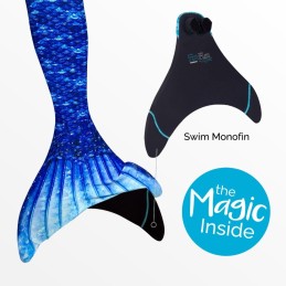 Mermaid costume ARCTIC BLUE