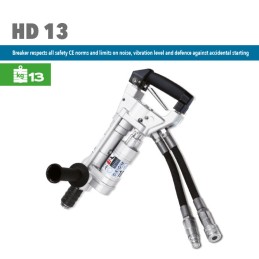 Hydraulic drilling hammer HD13: for concrete, masonry and natural stone