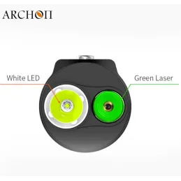 Archon-Lampe - weißes Licht und grüner Laser