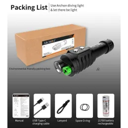 Archon lamp - white light and green laser