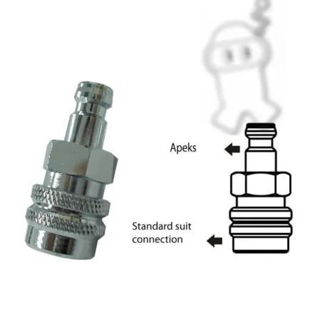 INT-Adapter Für DIN-Atemregler – Bügeladapter Aus Messing Verchromt, EN250 Konform, Für Tauchflaschen Mit INT-Ventil INT-Adapter Für DIN-Atemregler – Bügeladapter Aus Messing Verchromt, EN250 Konform, Für Tauchflaschen Mit INT-Ventil