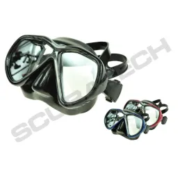 SCUBATECH Maska Tiara II, černý silikon, (žlutá anti-fog skla), SCUBATECH divers.cz
