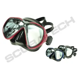 SCUBATECH Maska Tiara II, černý silikon, (žlutá anti-fog skla), SCUBATECH divers.cz