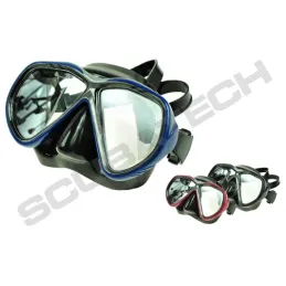 SCUBATECH Maska Tiara II, černý silikon, (žlutá anti-fog skla), SCUBATECH divers.cz