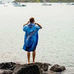 Serviette Poncho a langer - Baleine a bosse