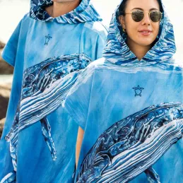 Changing Poncho Towel - Humpback Whale
