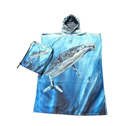 Toalla Poncho Cambiador - Ballena Jorobada