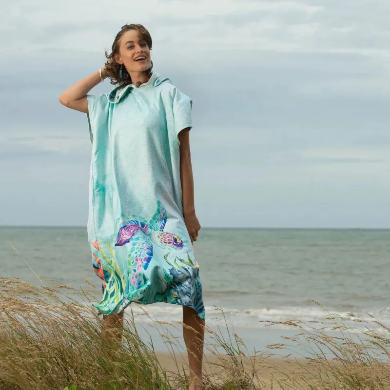 Poncho Changing Poncho Towel - Turtle Poncho Changing Poncho Towel - Turtle