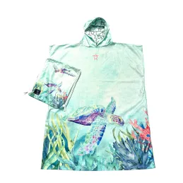 Poncho Wickelponcho Handtuch - Schildkröte