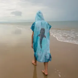 Toalla cambiador Poncho - Tiburón ballena