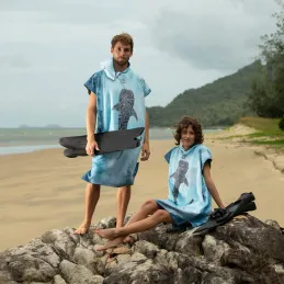 Toalla cambiador Poncho - Tiburón ballena