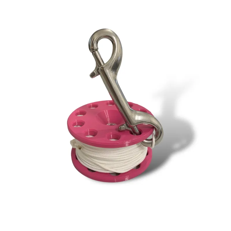 Enrouleur 20m avec mousqueton inox 100mm Divers Direct