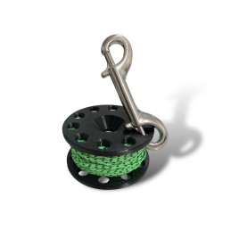 Cívka 20m s nerezovou karabinou 100mm Divers Direct|Navijáky|Divers Direct Praha