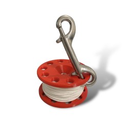 Cívka 20m s nerezovou karabinou 100mm Divers Direct|Navijáky|Divers Direct Praha