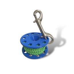 Cívka 20m s nerezovou karabinou 100mm Divers Direct|Navijáky|Divers Direct Praha