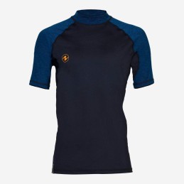 T-shirt RASH GUARD hommes manches courtes noir/marine