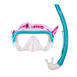 Conjunto máscara Kewee junior + tubo MARES 8-14 anos