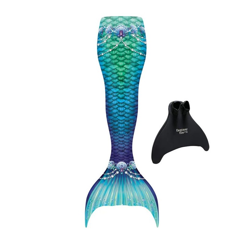 Teal Fantasy štartovací kostým morskej panny FinFun