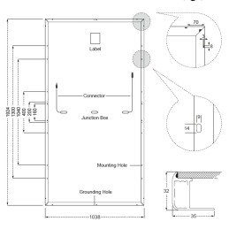 Solarmodul 410W ganz schwarz, rahmenlos, DAH